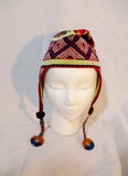 Handmade EMBROIDERED Ear Flap HAT Cap Ethnic Boho Festival Hippy COLORFUL