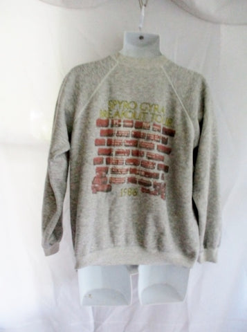 Vintage1986 SPYRO GYRA BREAKOUT Band Rocker Concert Sweatshirt L 42-44 GRAY GREY