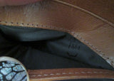 COACH Leather Bifold Change Purse Wallet Pouch BROWN Organizer Photo Holder Snap