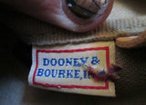 DOONEY & BURKE Signature Logo Canvas Hobo Satchel GOLD DIJON YELLOW Leather