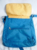 BAGGALLINI Nylon shoulder travel bag man purse crossbody BLUE AQUA organizer