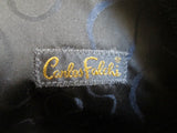 CARLOS FALCHI Leather Croc Patchwork Handbag Crossbody Shoulder Bag BROWN CARAMEL M