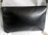 Vintage Handmade ETIENNE AIGNER Envelope Leather Flap bag Shoulder Purse BLACK