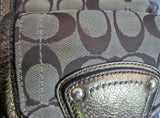 COACH MANDY LEGACY Limited Edition Leather Handbag Satchel Purse GOLD JACQUARD
