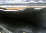 SISO SELECT ITALY Canvas Leather Satchel Purse Bag Tote TAN BLACK Key Lock