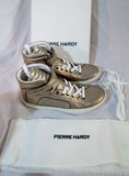NEW Womens PIERRE HARDY GOLD GRAIN CALF Sneaker TRAINER Shoe 36 6 Sport