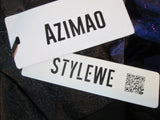 NWT NEW WOMENS AZIMAO Mini dress STYLEWE 3XL / MPURPLE BLACK FLORAL
