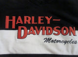Mens HARLEY DAVIDSON MOTORCYCLES Top Shirt Pullover M BLACK ORANGE HOG