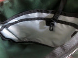 EDDIE BAUER Suede Leather BACKPACK Shoulder Rucksack Travel BAG GREEN BROWN