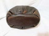 THE SAK Leather Sling Hobo Shoulder Bag Satchel Purse Crossbody BROWN