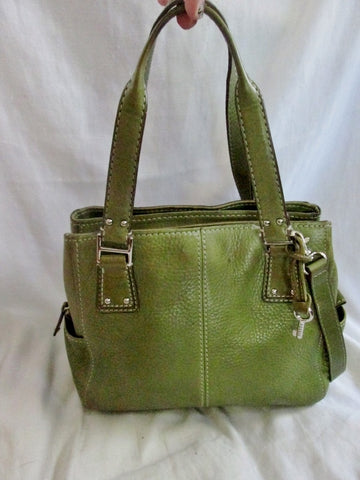 Fossil Sydney Green Snakeskin Leather Crossbody Satchel Bag EUC! Retail  $178 | eBay