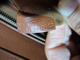 NEW CELINE PARIS MINI LUGGAGE CARAMEL BROWN Leather Tote Bag NWT