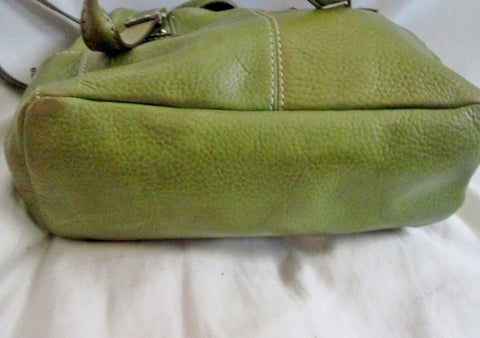 FOSSIL Green Pebbled Leather Crossbody Shoulder Bag Purse With Zippered  Pockets | eBay