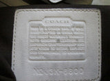 COACH 6800 SIGNATURE C Canvas Leather Hobo Handbag Satchel Purse WHITE M