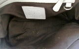 COACH 6800 SIGNATURE C Canvas Leather Hobo Handbag Satchel Purse WHITE M