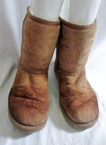 Womens UGG AUSTRALIA 5825 CLASSIC Short Suede Winter BOOTS 7 BROWN CHESTNUT