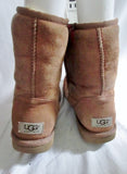 Womens UGG AUSTRALIA 5825 CLASSIC Short Suede Winter BOOTS 7 BROWN CHESTNUT