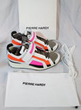 NEW PIERRE HARDY NEOPRENE QUADRI ORANGE Sneaker TRAINER 35 5 Womens Sport Shoe