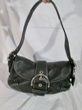 COACH 9247 SOHO Leather Hobo Handbag Satchel Purse Shoulder Bag BLACK