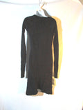NEW NWT RICK OWENS 100% Cashmere Clingy Jersey Dress S Black