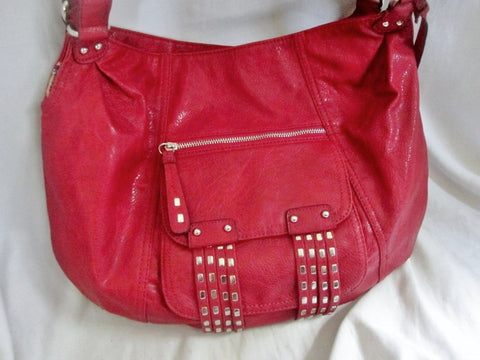 Jessica Simpson | Bags | Jessica Simpson Red Vinyl Age Shoulder Bag |  Poshmark