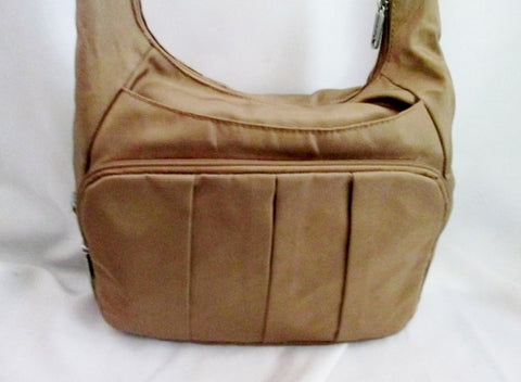 TRAVELON  Messenger Crossbody Anti-theft Shoulder Bag BROWN Travel Man Purse