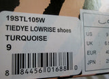 Womens ED HARDY TIEDYE Lowrise Shoes Sneaker Trainer MERMAID KOI 9 TURQUOISE FISH