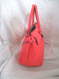 NWT NEW SAVE MY BAG ITALY CORAL PINK ORANGE Tote Bag Purse NEON