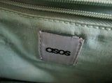 ASOS leather floral messenger satchel shoulder flap crossbody saddle bag MULTI
