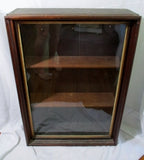 Handmade Wood Glass Curio CABINET Display Case Bookshelf 34 x 24 x 8.25