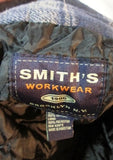 MENS SMITH'S BROOKLYN Hunting JACKET Coat PLAID Lined 2XL XXL BLUE TAN Tartan