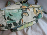 ASOS leather floral messenger satchel shoulder flap crossbody saddle bag MULTI