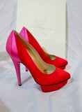 NEW CHARLOTTE OLYMPIA MASAKO PUMP High Heel Shoe 36 6 RED PINK Platform Womens