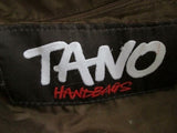 TANO HANDBAGS Leather Patchwork Hobo Shoulder Bag Satchel Purse BROWN