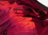 DOONEY & BOURKE Canvas Leather Mini Duffle Bowler Purse Satchel Handbag BROWN SIGNATURE