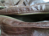 BIG BUDDHA Vegan Faux Leather Shoulder Bag Tote Handbag Satchel Hobo BROWN XL