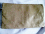 NEW NWT ANN TAYLOR Reptile Leather Bag Clutch Purse Evening Bag TAN BEIGE $118
