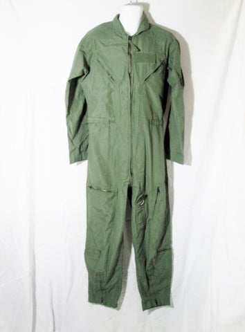 MENS Flyers Coveralls Jumpsuit Flight Suit Carter Industries 42L SAGE GREEN