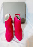 NEW ALEXANDER MCQUEEN Bootie Ankle Boots HOT PINK SUEDE 36.5 6 Shoe