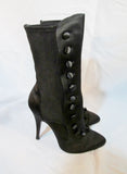 NEW BALMAIN PARIS High Heel Boot ITALY 36 BLACK 6 NIB Victorian Steampunk Womens