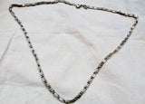24" Signed PHD SILVER twist CURLY Swirl GREEK Rope Metal Chain NECKLACE COLLAR