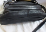 B. MAKOWSKY leather hobo satchel shoulder bag BLACK purse Celebrity Style boho M