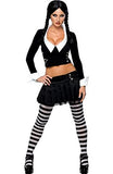 Womens WEDNESDAY ADDAMS Family Halloween Costume  Disguise Cosplay M
