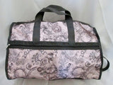 LeSPORTSAC Duffle Travel Carry-On Overnighter Luggage Bag PINK FAIRY FLORAL Black