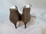 NEW Womens J. CREW ITALY Suede BOOTIE Ankle BOOT BROWN 6.5 Peep Toe