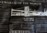 NEW NWT THE WORLD Newspaper NEWSIES TOTE Bag Vegan SHOPPER BLACK Market