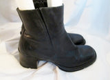 Womens TIMBERLAND ALYSE 62317 Leather Ankle BOOT BLACK 9 Bootie Shoe