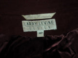 Womens LARRY LEVINE Long CASHMERE  jacket coat Peacoat BURGUNDY RED 4