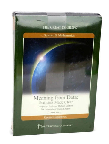 NEW Great Courses MEANING FROM DATA:  STATISTICS MADE CLEAR DVD Set Teaching Company