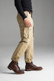 NEW MENS GROWN & SEWN USA FIELD FATIGUE Cargo Pants Jeans 32X34 GHURKA Tan